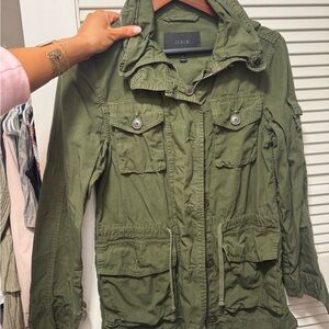 J. Crew Olive Utility Jacket for Women